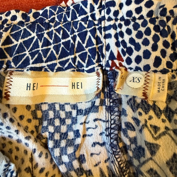Anthropologie Hei Hei Pants Womens Extra Small Blue & Red Nouveau Harem Pant - Picture 3 of 6